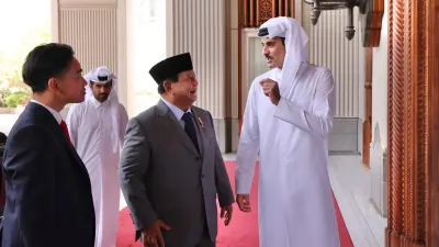 Prabowo Kunjungi Kedutaan Qatar, Sampaikan Duka Wafatnya Sheikh Hamad