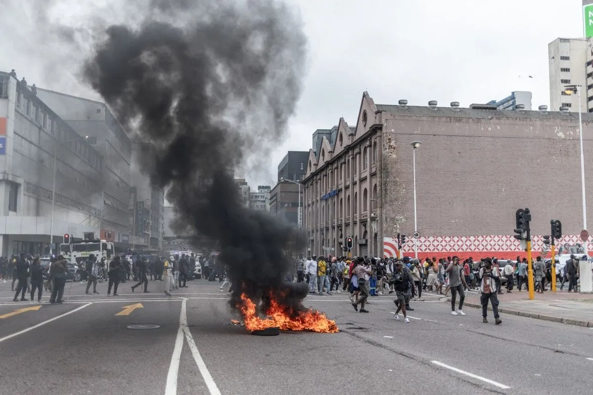 Demo Anti imigran afrika selatan