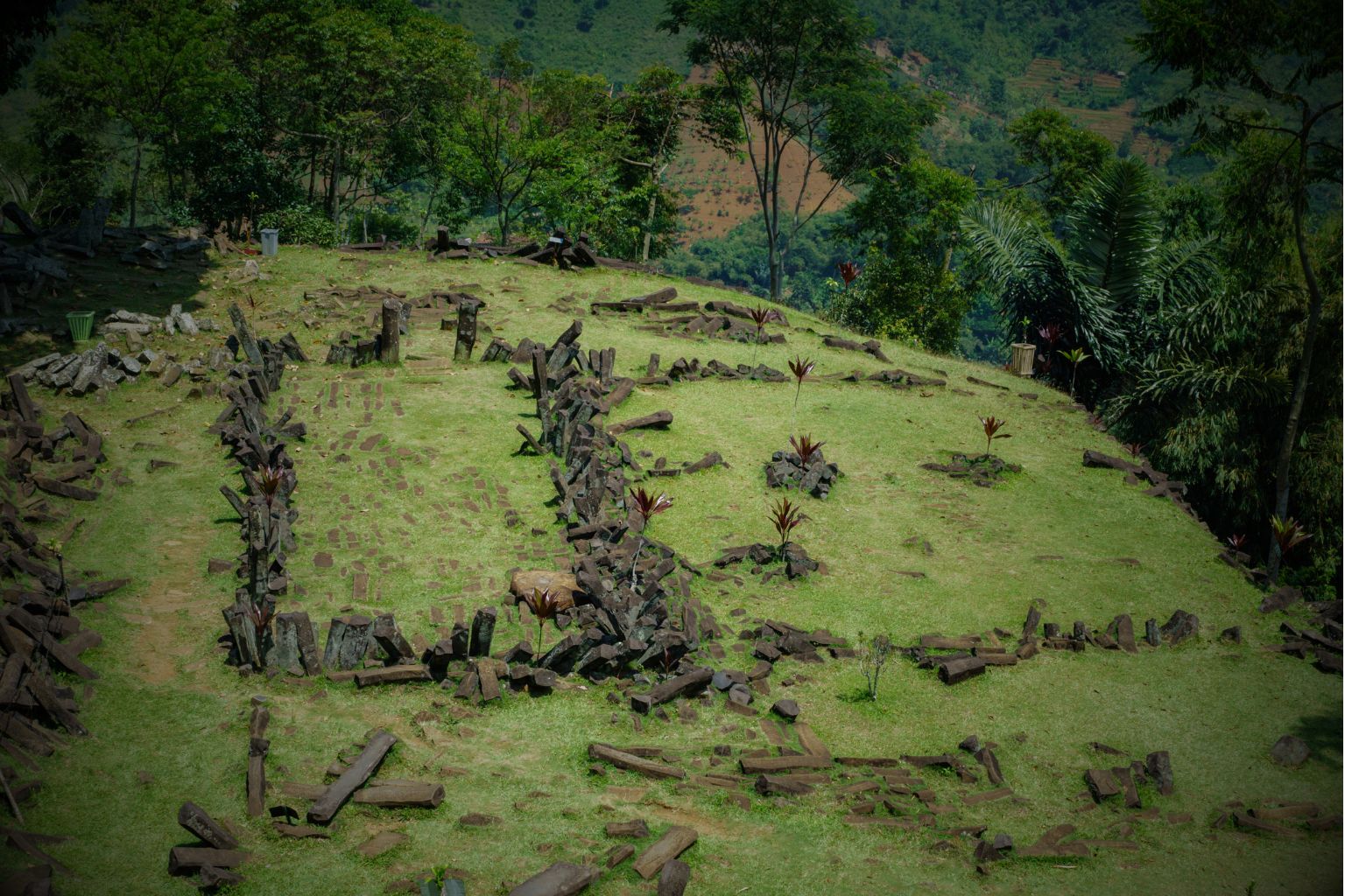 Lanskap situs Gunung Padang di Cianjur, Jawa Barat. (Istimewa)