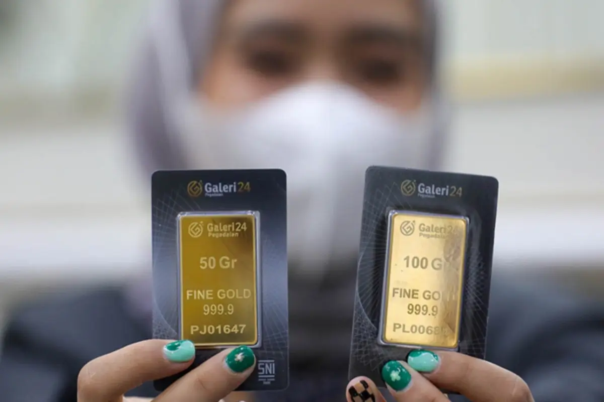 harga emas Antam turun