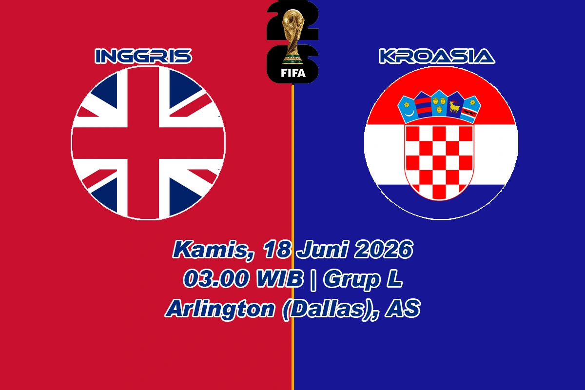 jadwwal Inggris vs Kroasia