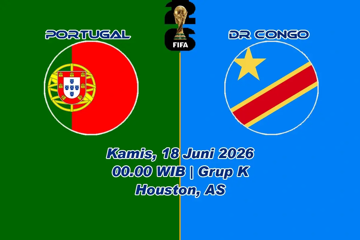 Jadwal Portugal vs DR Congo